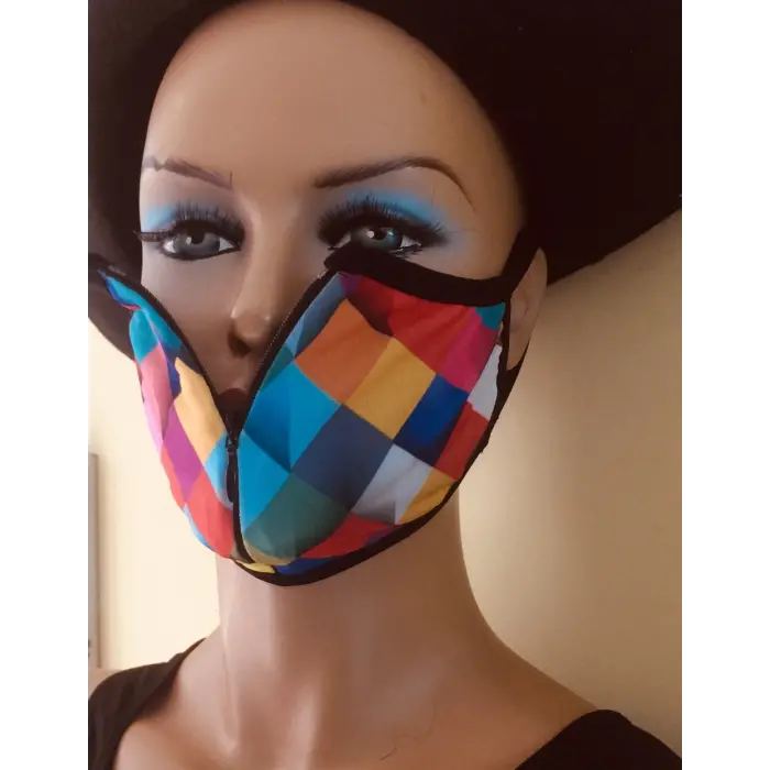 Fermuarlı 2 Katlı Maske