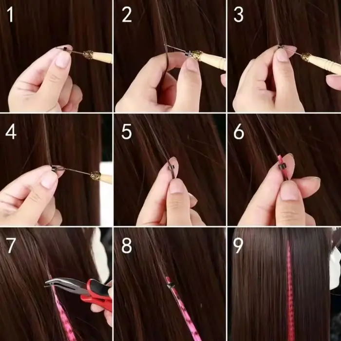 Fiber Sen Boncuk Kaynaklık Renkli  / Koyu Pembe / 100 Adet