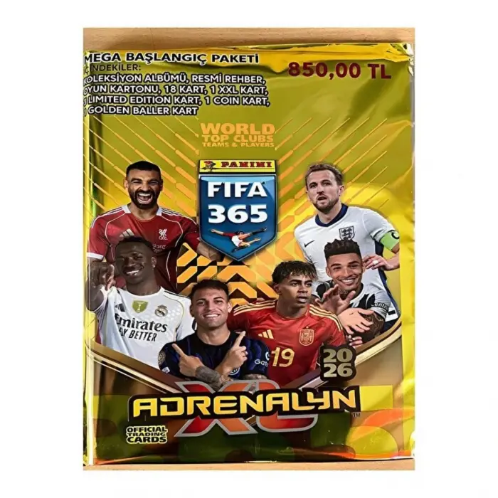 FIFA 365 2026 Adrenalyn Kart Mega Başlangıç Paketi