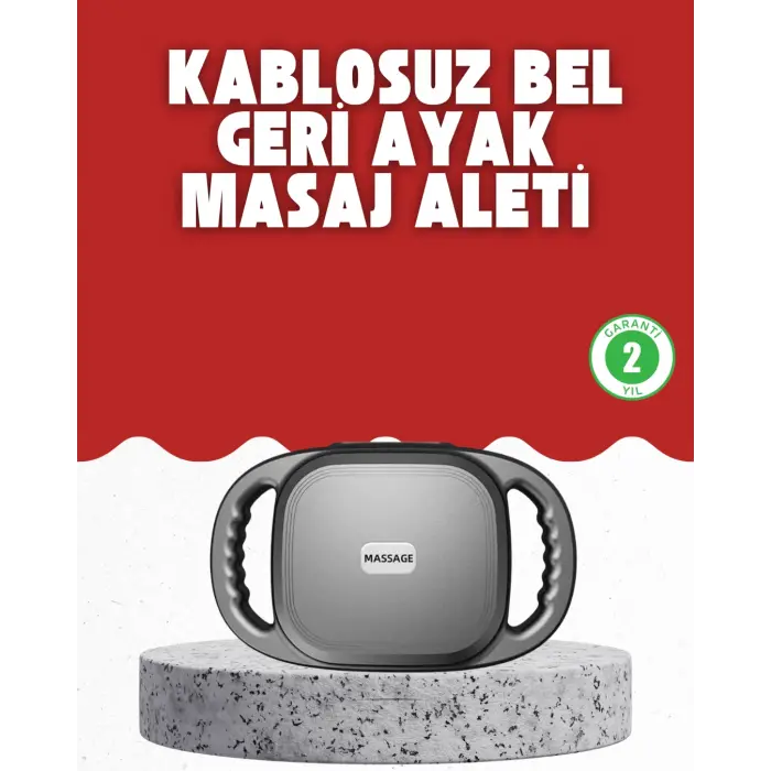 Fonksiyonlu Şarjlı Masaj Aleti 6 Başlık 2000 mAh Ergonomik Gövde