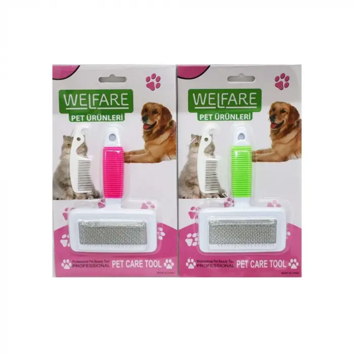 Fosforlu Kedi Köpek Tarağı 5x9 cm - 14 cm
