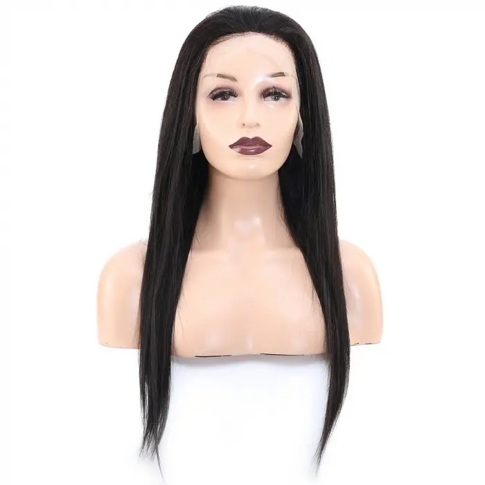 Front Lace Gerçek Tül Peruk Düz / Doğal / 60/65cm
