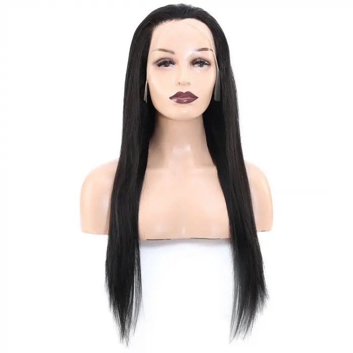 Front Lace Gerçek Tül Peruk Düz / Doğal / 65/70cm