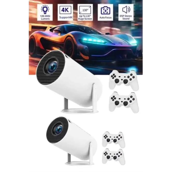 Full HD 8 GB Ayaklı Çift Kollu 4K Video Oyun Konsolu Taşınabilir