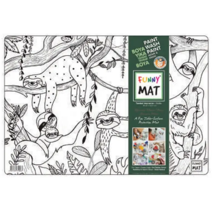 Funny Mat - Tembel Hayvanlar 33,5x48cm
