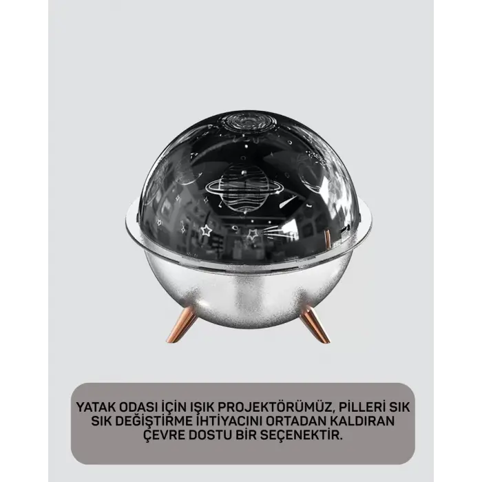 Galaksi ve Yıldız Efektli Nemlendirici Işık Projektörü Yeni Nesil