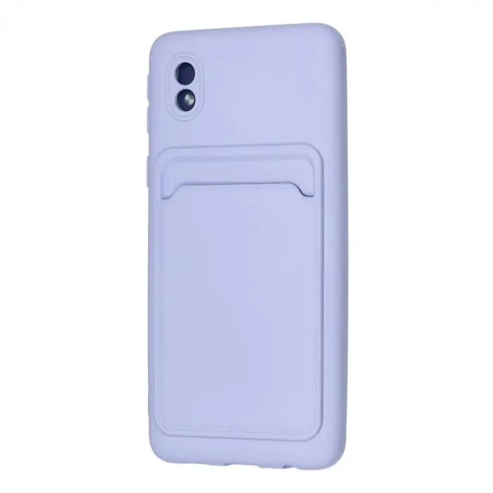 Galaxy A01 Core Kılıf Kelvin Kartvizitli  - Lila