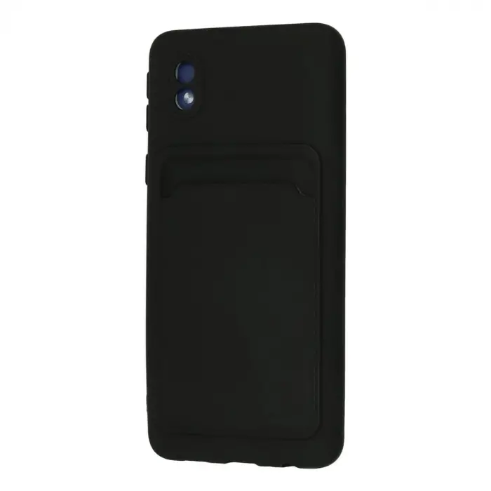 Galaxy A01 Core Kılıf Kelvin Kartvizitli  - Siyah
