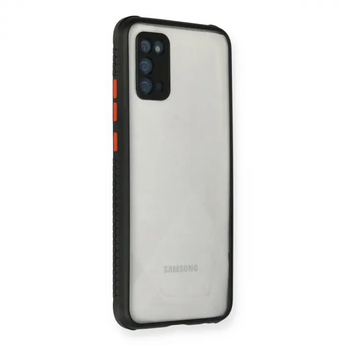 Galaxy A02s Kılıf Miami Şeffaf  - Siyah