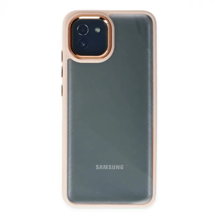 Galaxy A03 Kılıf Dora Kapak - Pudra