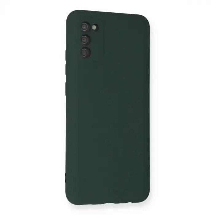 Galaxy A03s Kılıf Nano İçi Kadife  - Koyu Yeşil
