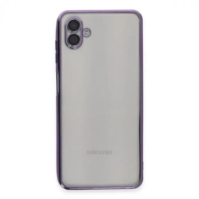 Galaxy A04 Kılıf  Lensli  - Mor