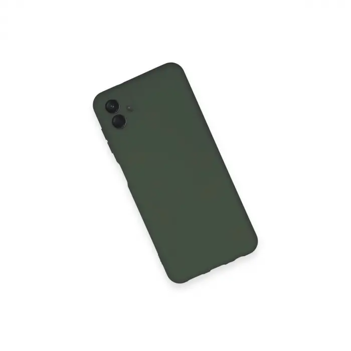 Galaxy A04 Kılıf Nano İçi Kadife  - Koyu Yeşil