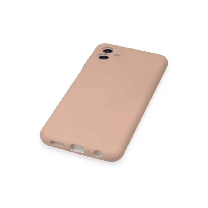 Galaxy A04 Kılıf Nano İçi Kadife  - Pudra