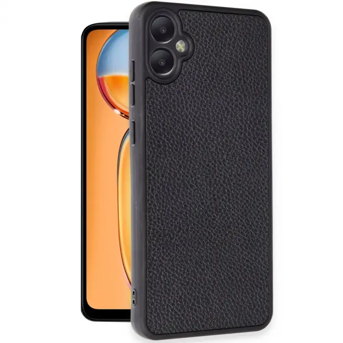 Galaxy A05 Kılıf Aras Deri Kapak - Siyah
