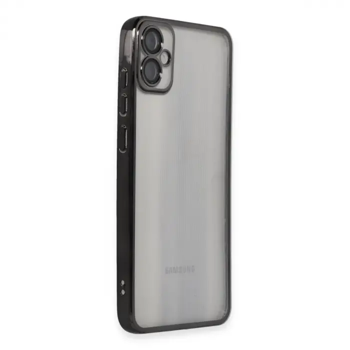 Galaxy A05 Kılıf  Lensli  - Siyah