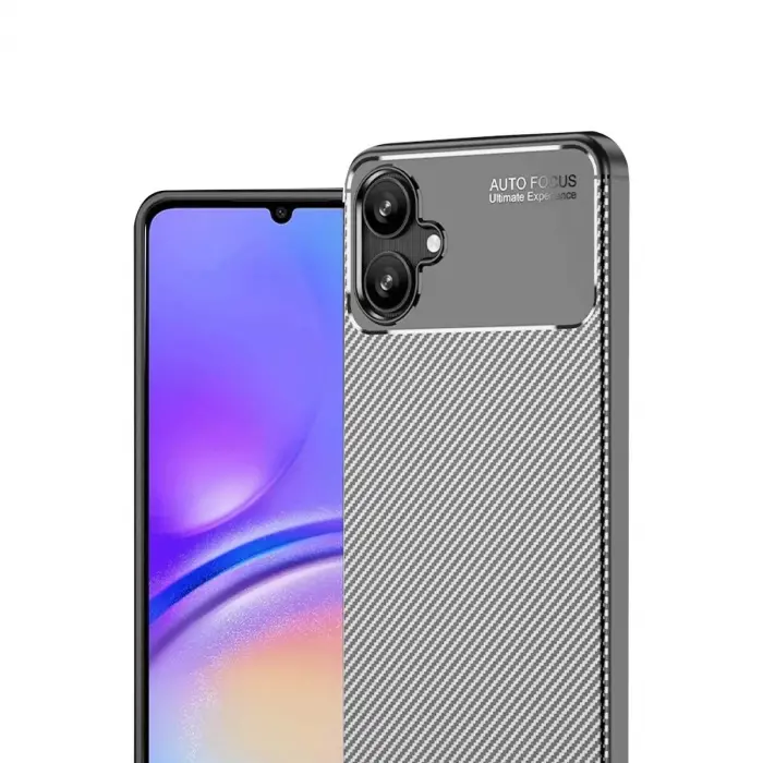 Galaxy A06 Kılıf Auto Fus Karbon Kapak - Gri