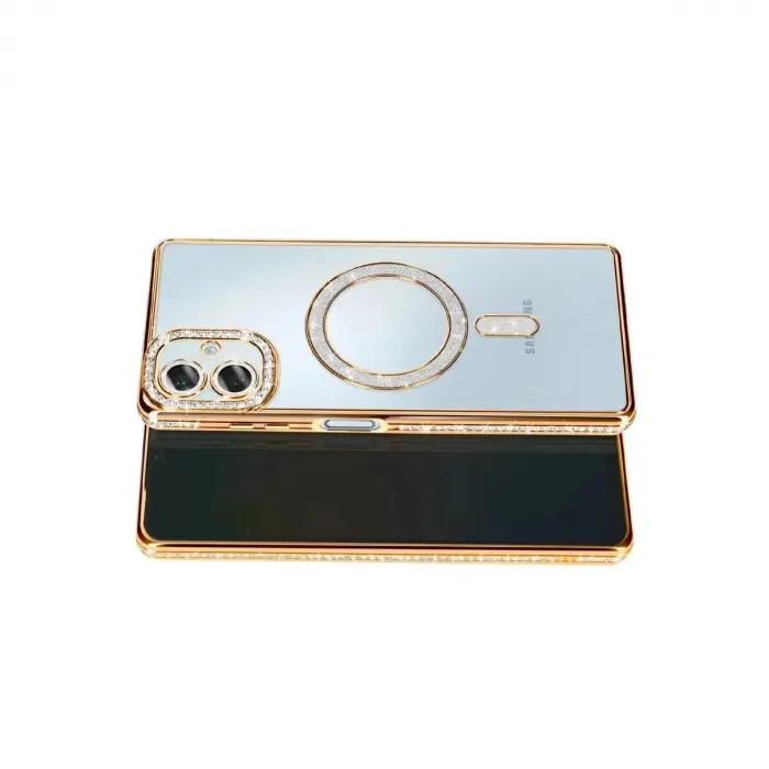 Galaxy A07 4g Joke Simli Magneticsafe Kılıf - Gold