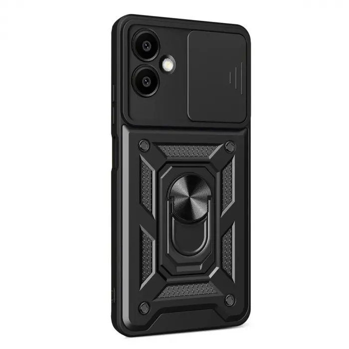 Galaxy A07 4g Pars Lens Yüzüklü  - Siyah