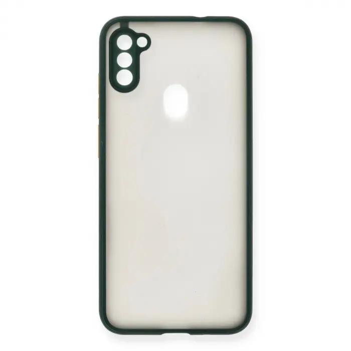 Galaxy A11 Kılıf Montreal  Kapak - Yeşil