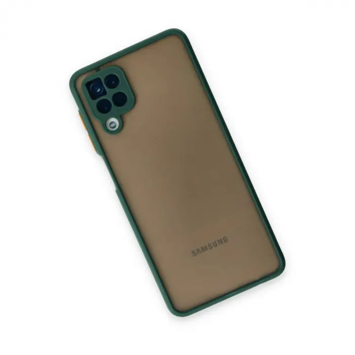 Galaxy A12 Kılıf Montreal  Kapak - Yeşil