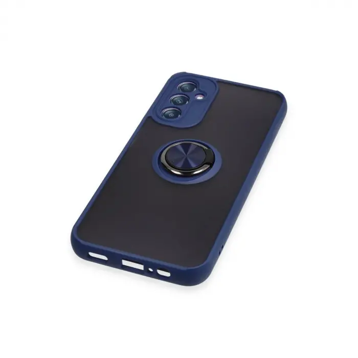 Galaxy A14 4g Kılıf Montreal Yüzüklü  Kapak - Lacivert