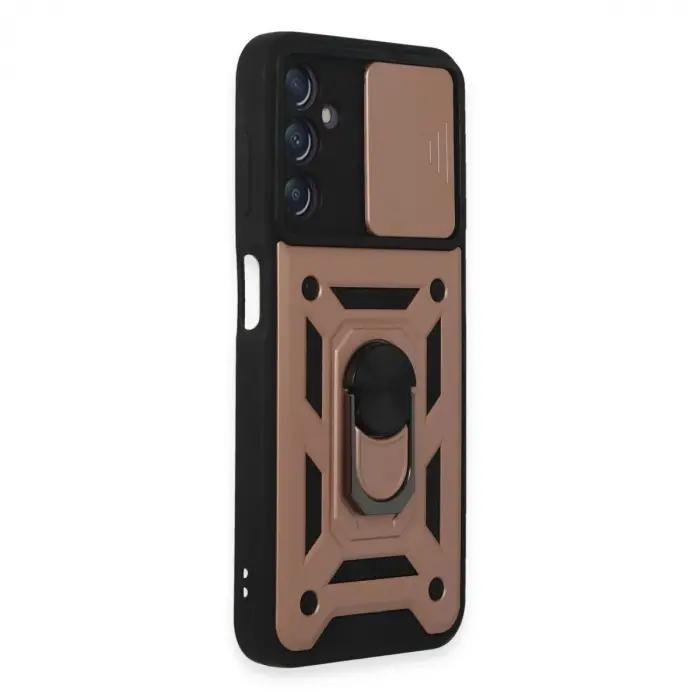 Galaxy A14 4g Kılıf Pars Lens Yüzüklü  - Rose Gold