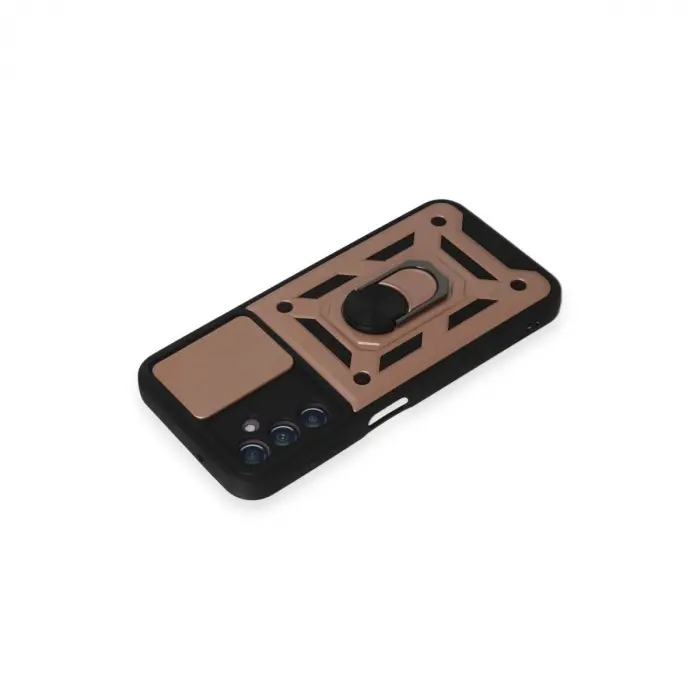 Galaxy A14 4g Kılıf Pars Lens Yüzüklü  - Rose Gold
