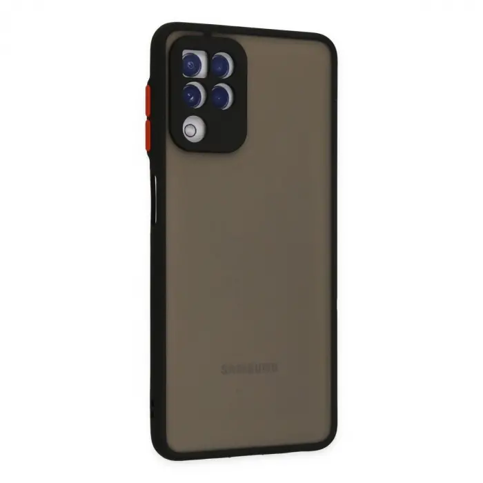 Galaxy A22 Kılıf Montreal  Kapak - Siyah