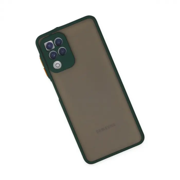 Galaxy A22 Kılıf Montreal  Kapak - Yeşil