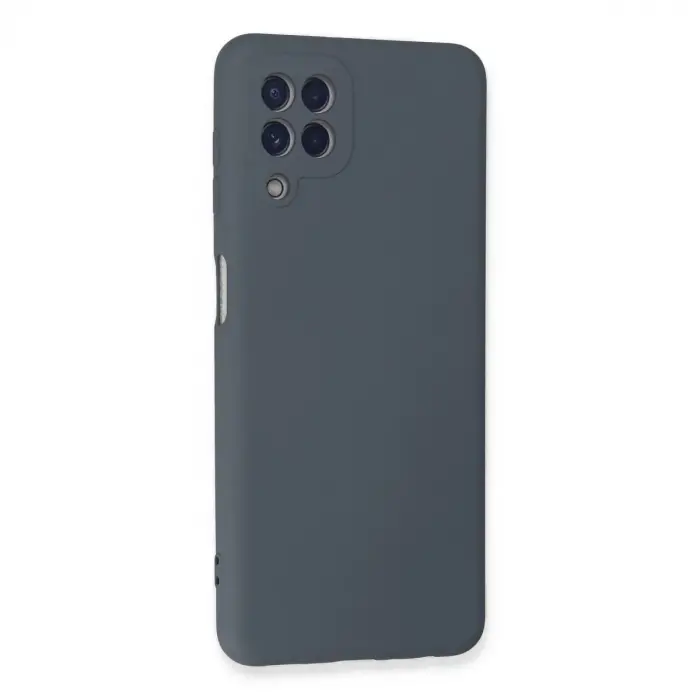 Galaxy A22 Kılıf Nano İçi Kadife  - Gri
