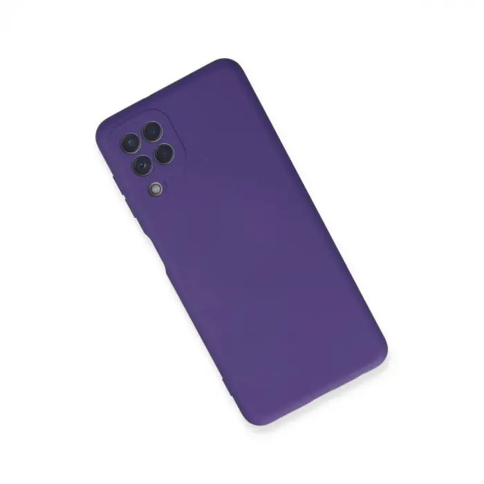 Galaxy A22 Kılıf Nano İçi Kadife  - Mor