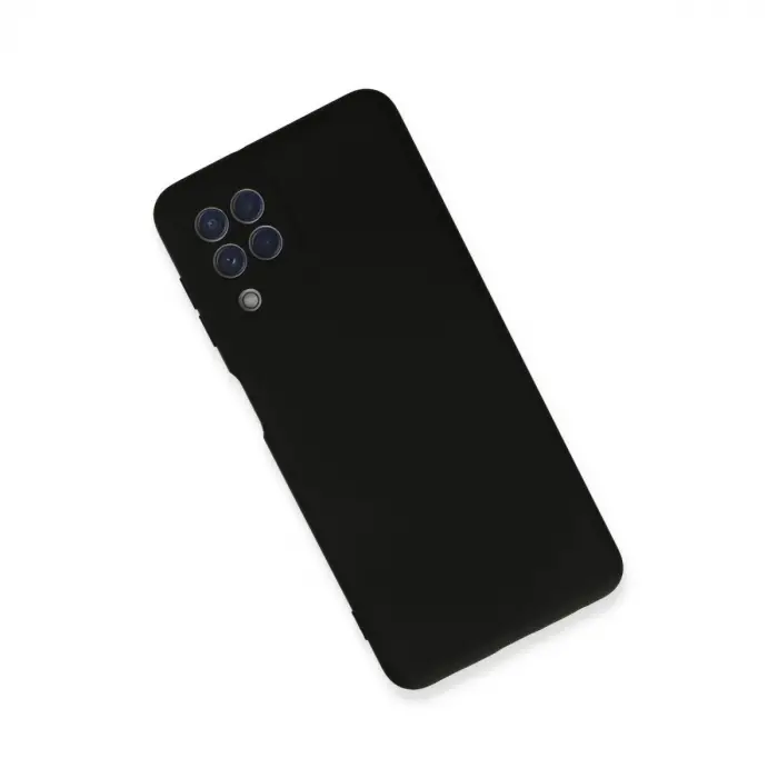 Galaxy A22 Kılıf Nano İçi Kadife  - Siyah