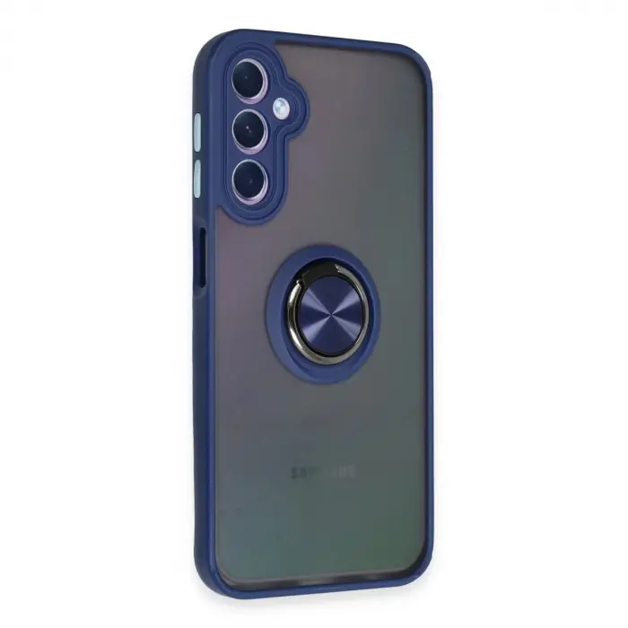 Galaxy A24 4g Kılıf Montreal Yüzüklü  Kapak - Lacivert