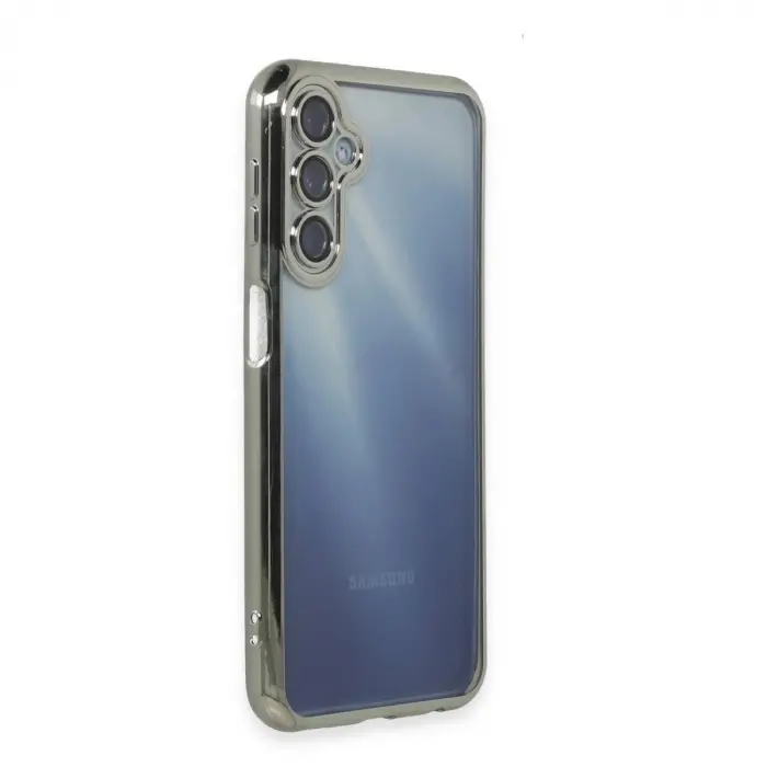 Galaxy A25 5g Kılıf  Lensli  - Gümüş