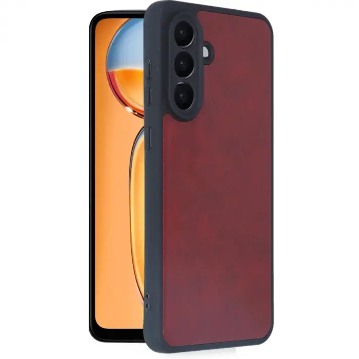 Galaxy A26 Kılıf Aras Deri Kapak - Bordo