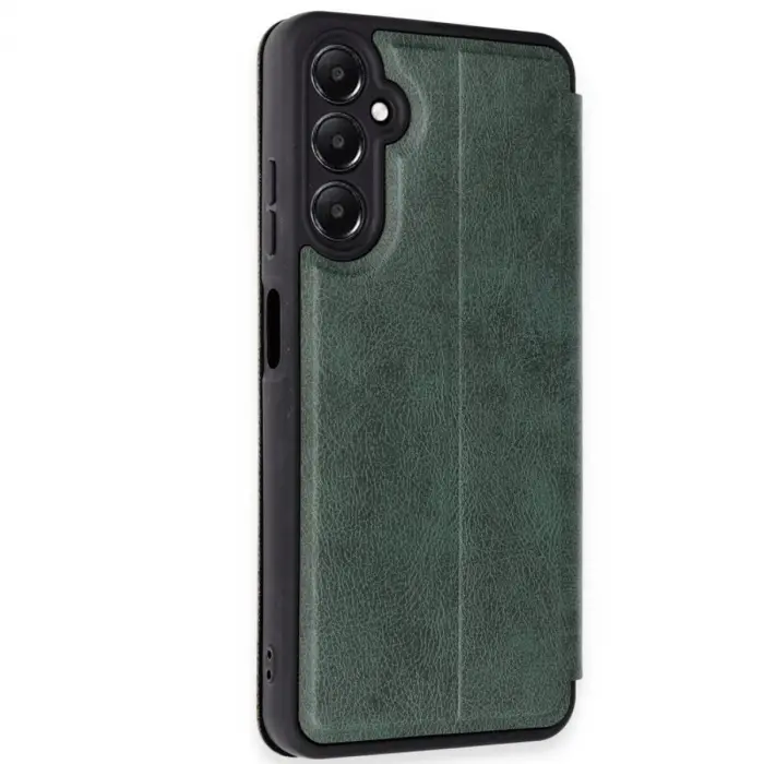 Galaxy A26 Kılıf Flip Cover - Koyu Yeşil