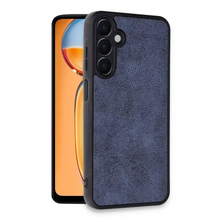 Galaxy A35 5g Kılıf Aras Deri Kapak - Lacivert