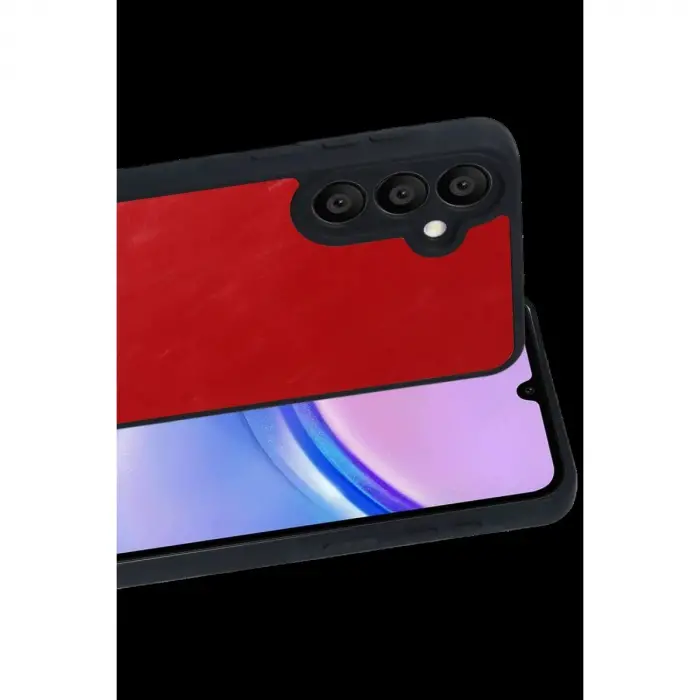 Galaxy A37 5g Aras Deri Kapak - Kırmızı