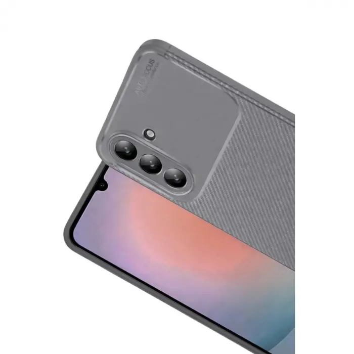 Galaxy A37 5g Auto Fus Karbon Kapak - Gri
