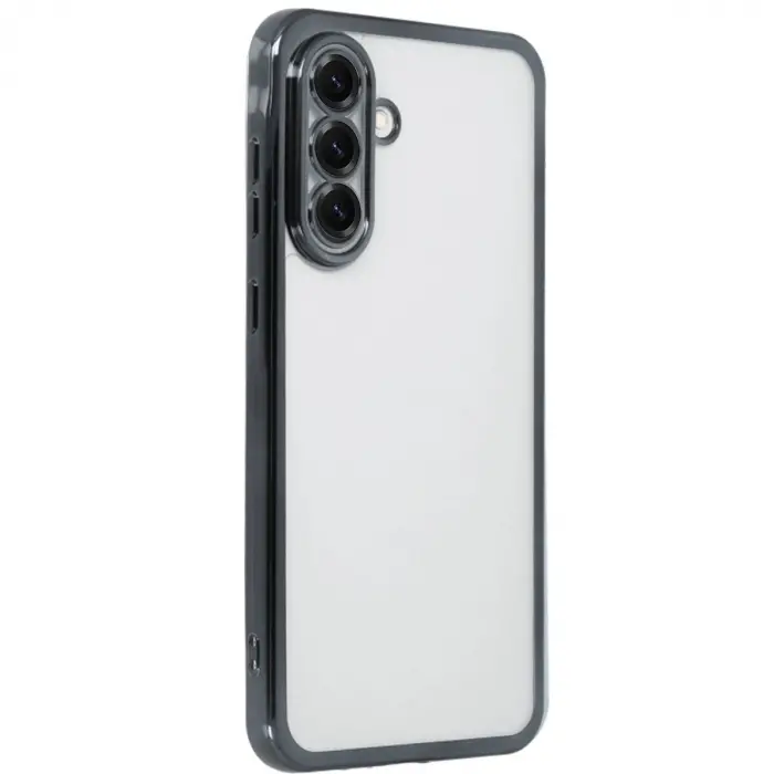Galaxy A56 Kılıf  Lensli  - Siyah