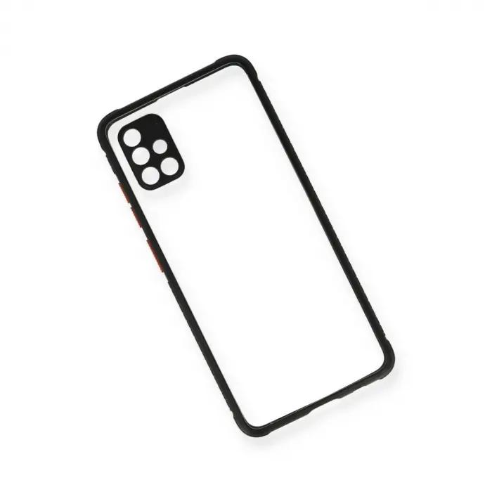 Galaxy A71 Kılıf Miami Şeffaf  - Siyah