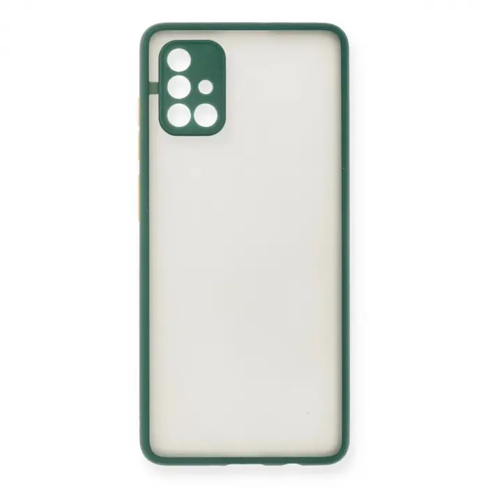 Galaxy A71 Kılıf Montreal  Kapak - Yeşil