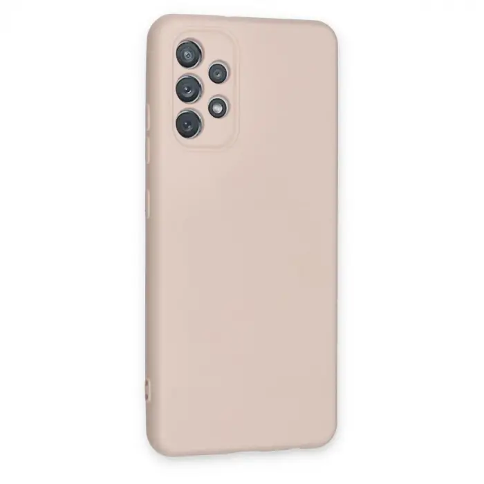 Galaxy A72 Kılıf Nano İçi Kadife  - Pudra