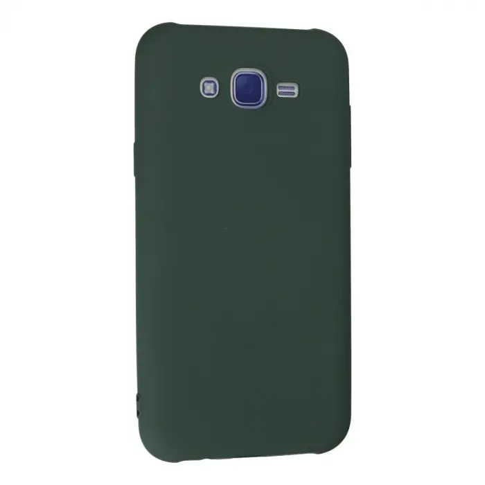Galaxy J7 Kılıf Nano İçi Kadife  - Koyu Yeşil