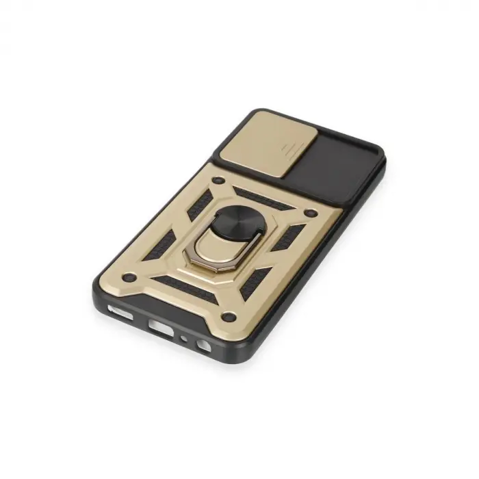 Galaxy M14 5g Kılıf Pars Lens Yüzüklü  - Gold