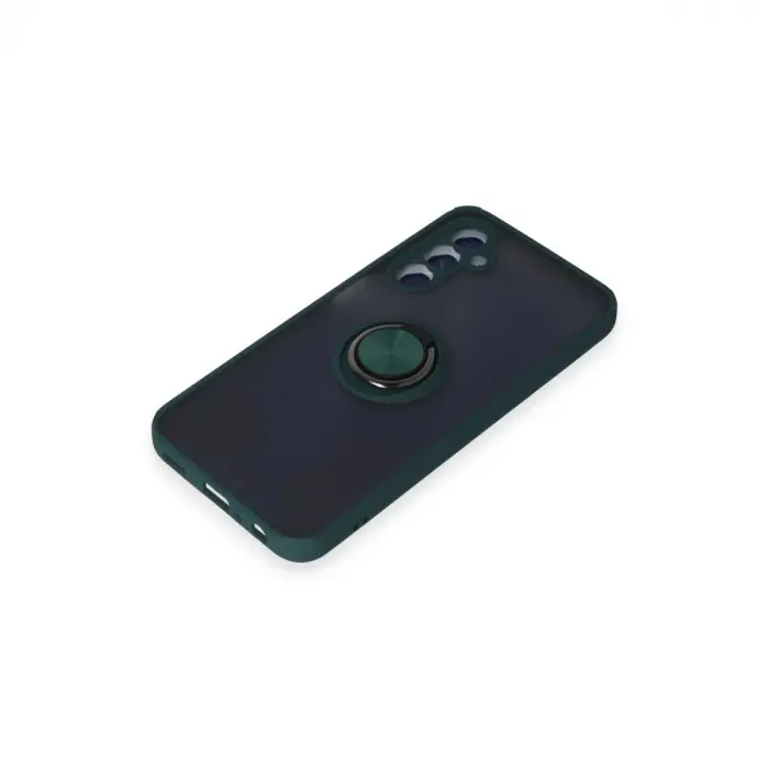 Galaxy M34 5g Kılıf Montreal Yüzüklü  Kapak - Yeşil