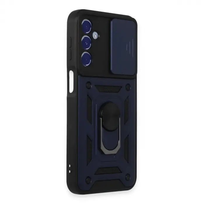 Galaxy M34 5g Kılıf Pars Lens Yüzüklü  - Lacivert