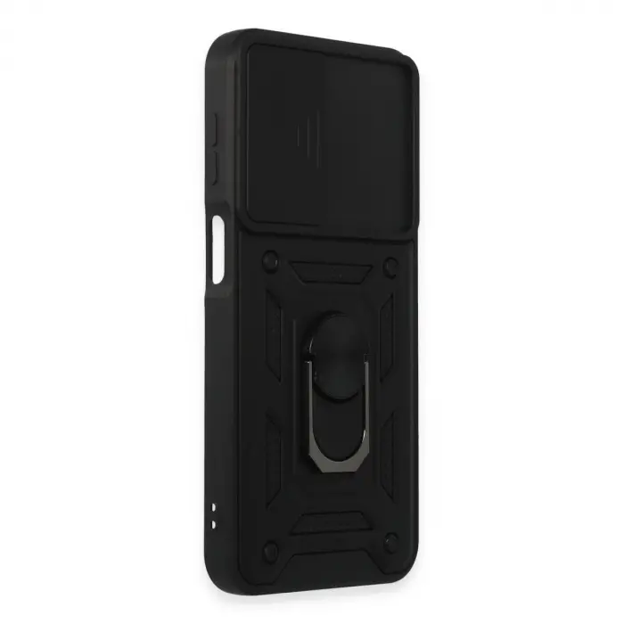 Galaxy M34 5g Kılıf Pars Lens Yüzüklü  - Siyah