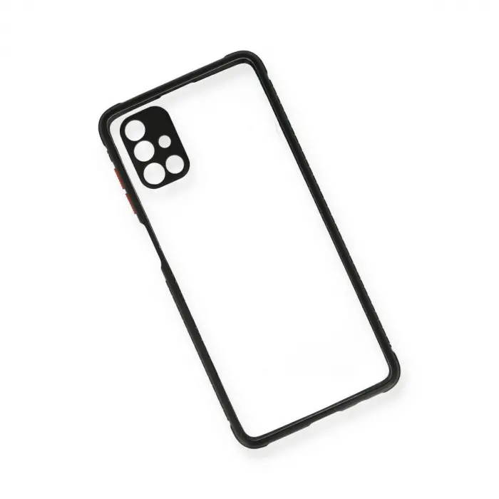 Galaxy M51 Kılıf Miami Şeffaf  - Siyah